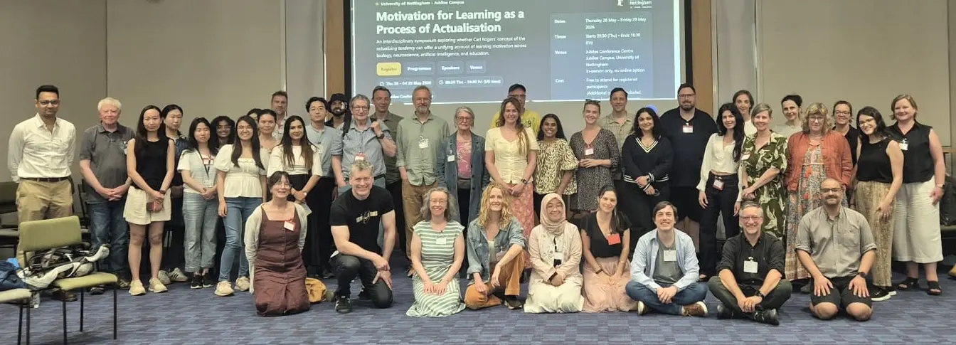 Participants at the Motivation for Learning as a Process of Actualisation symposium, University of Nottingham